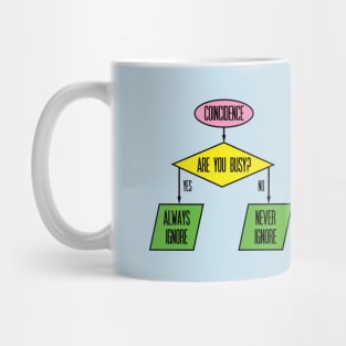 Ignore a Coincidence Flow Chart Mug